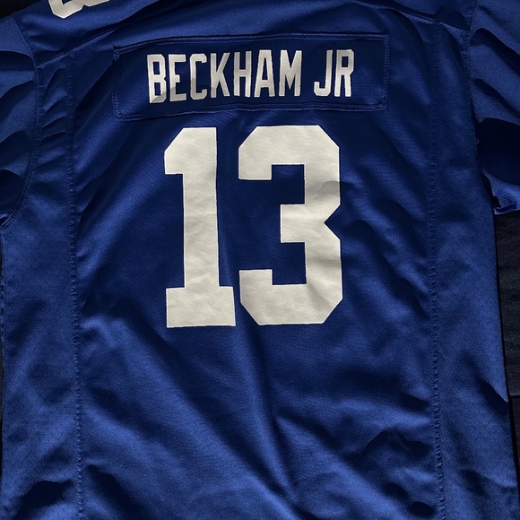 Mens New York Giants Odell Beckham Jr Nike Royal Blue Game Jersey - Picture 2 of 5